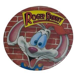 Vintage 1987 Disney Roger Rabbit Pin Button Pin Back The Walt Disney Company